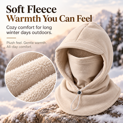 🥶 Fleece Balaclava Hood – Full Face & Neck Winter Protection for Outdoor Adventures