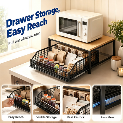 KitchenOrganizer:  Space-Saving Kitchen Countertop Organizer Rack