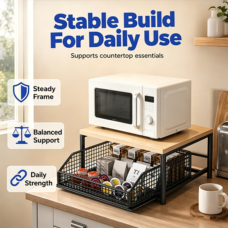KitchenOrganizer:  Space-Saving Kitchen Countertop Organizer Rack