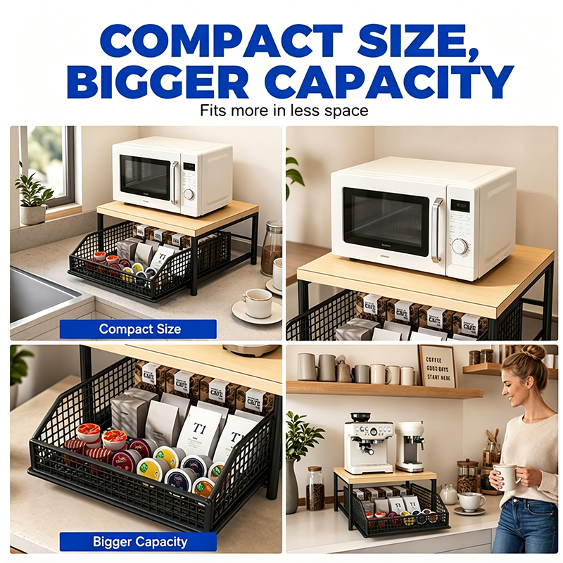 KitchenOrganizer:  Space-Saving Kitchen Countertop Organizer Rack
