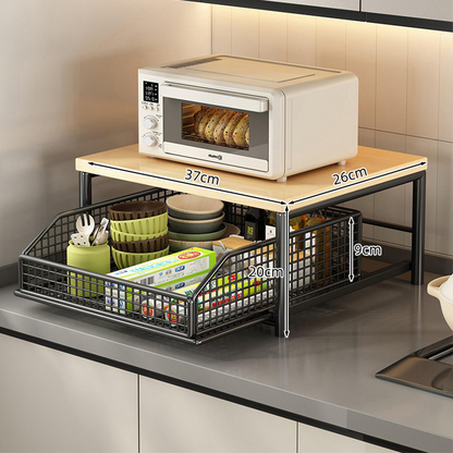 KitchenOrganizer:  Space-Saving Kitchen Countertop Organizer Rack