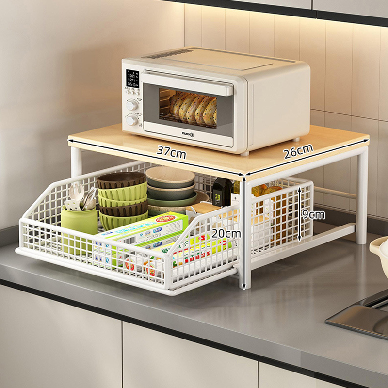 KitchenOrganizer:  Space-Saving Kitchen Countertop Organizer Rack