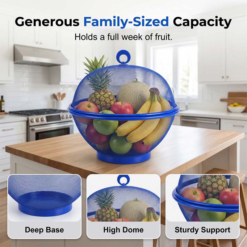 🧺 50% OFF TODAY ONLY 🍎 Fruit Basket with Lid — Breathable Mesh Keeps Fruit Fresh Longer ✨