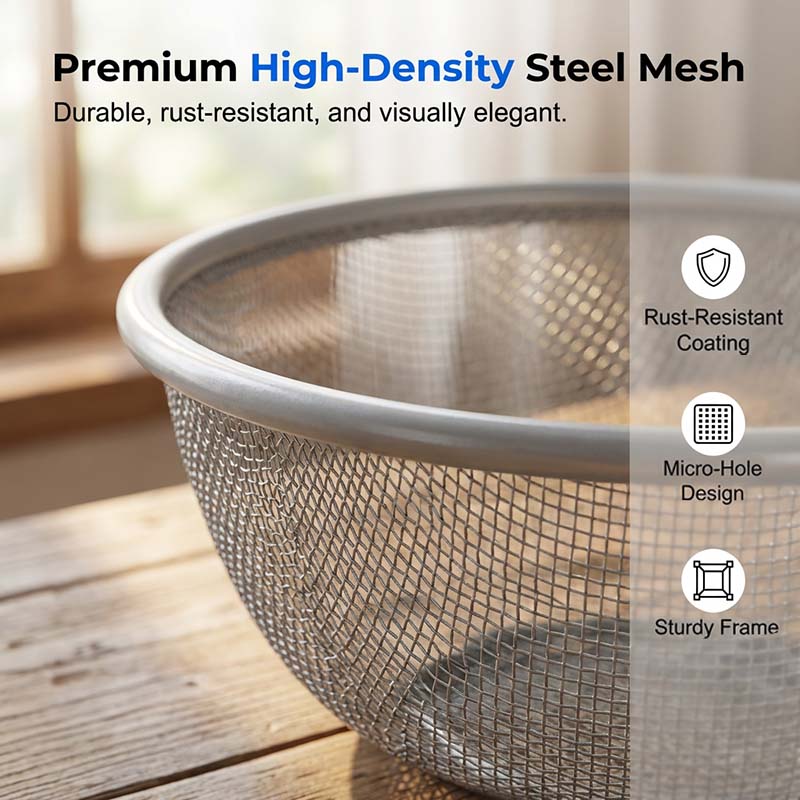 🧺 50% OFF TODAY ONLY 🍎 Fruit Basket with Lid — Breathable Mesh Keeps Fruit Fresh Longer ✨