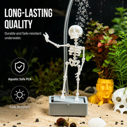 ⏳🔥LIMITED-TIME 50% OFF! ⏰💧Dancing Skeleton Aquarium Bubbler💀