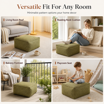 🛋️ 49% OFF NOW! Boho Storage Ottoman Pouf Cover – Washable & Fillable