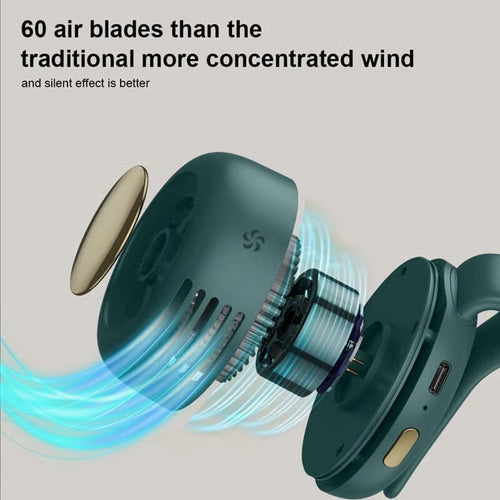 Little Whirlwind Clip-Waist Neck Fan