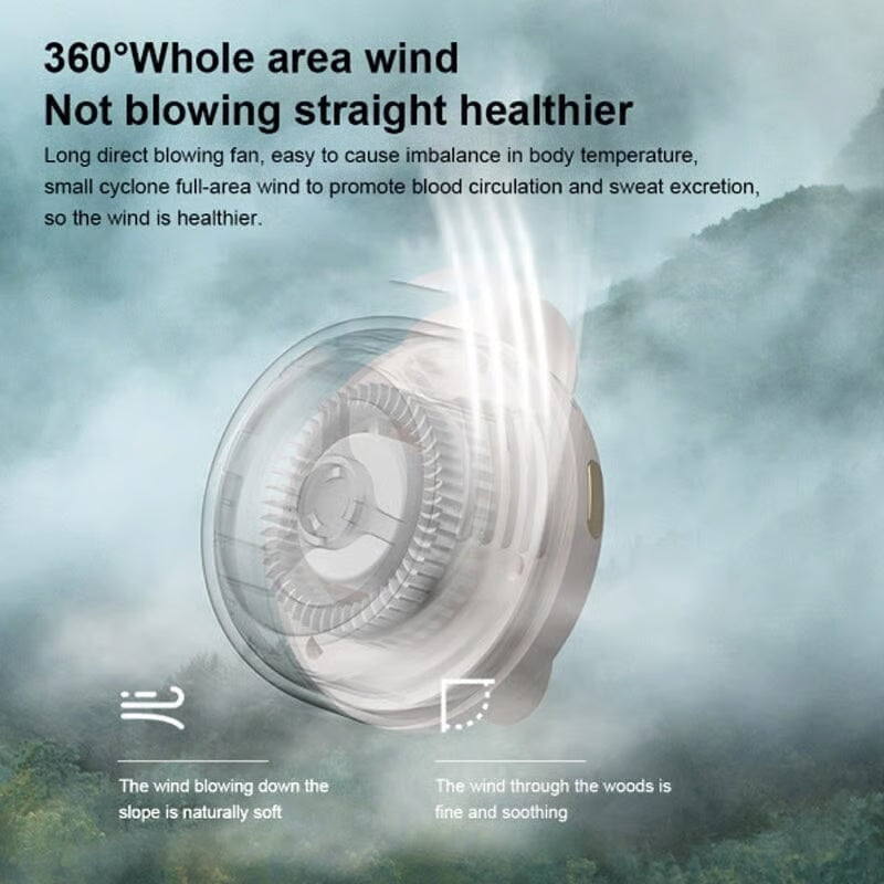 Little Whirlwind Clip-Waist Neck Fan