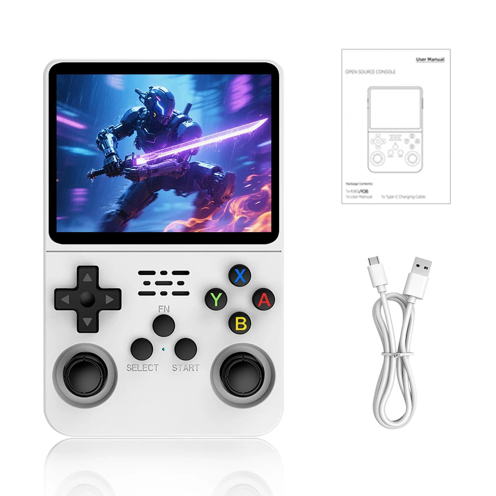 R36S Retro Handheld Game Console with 3.5″ IPS Screen & 64GB Card