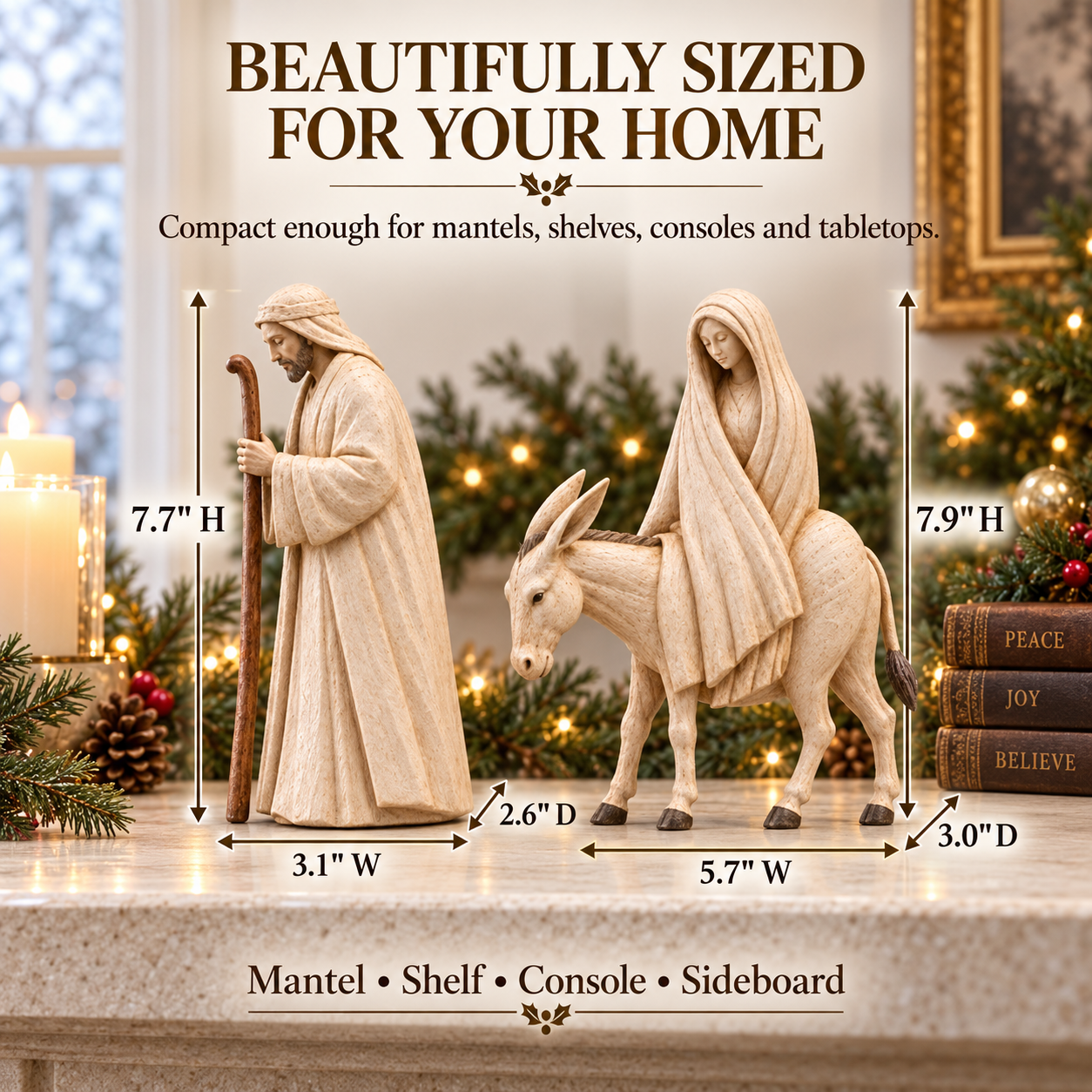 Journey to Bethlehem Nativity Figurine Set