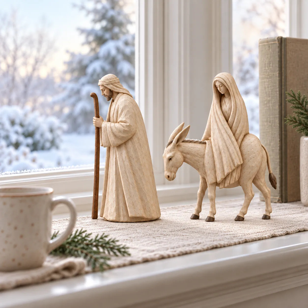 Customer nativity display
